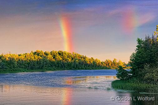 Rideau River Rainbow At Sunset_01342.jpg - Photographed along the Rideau Canal Waterway at Kilmarnock, Ontario, Canada.